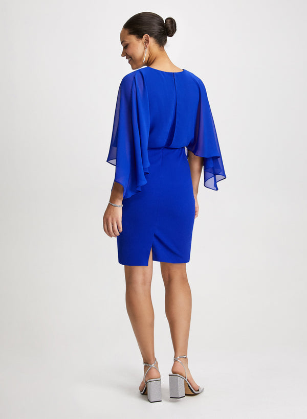 Laura Chiffon Cap Sleeves Evening Dress