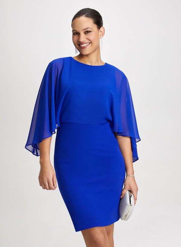 Laura Chiffon Cap Sleeves Evening Dress