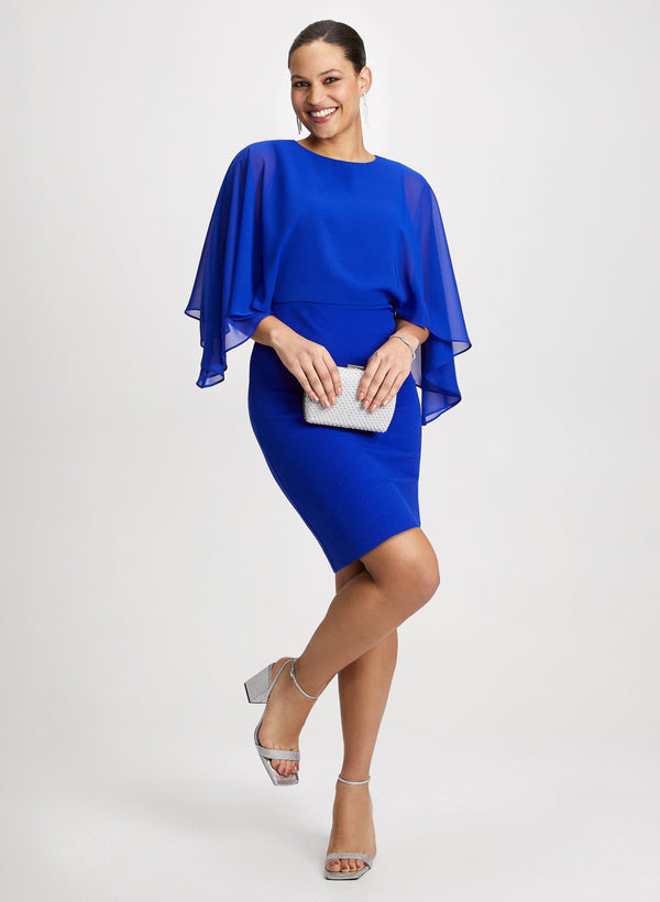 laura Chiffon Cap Sleeves Evening Dress