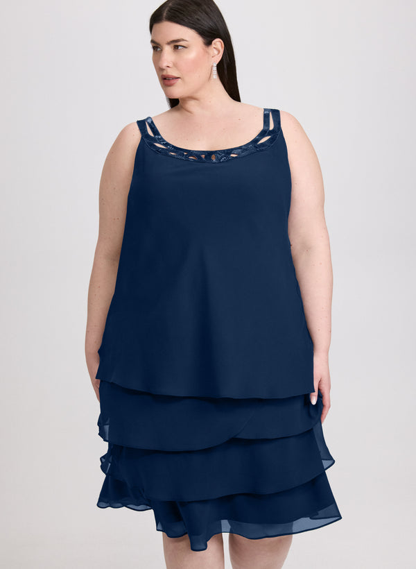 Laura Chiffon Jacket & Dress Set