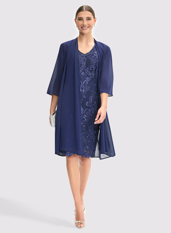 laura Chiffon Jacket & Dress Set