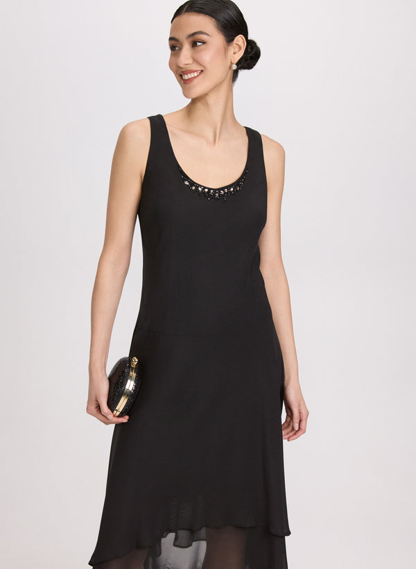 Laura Chiffon Sequin Dress & Jacket Set