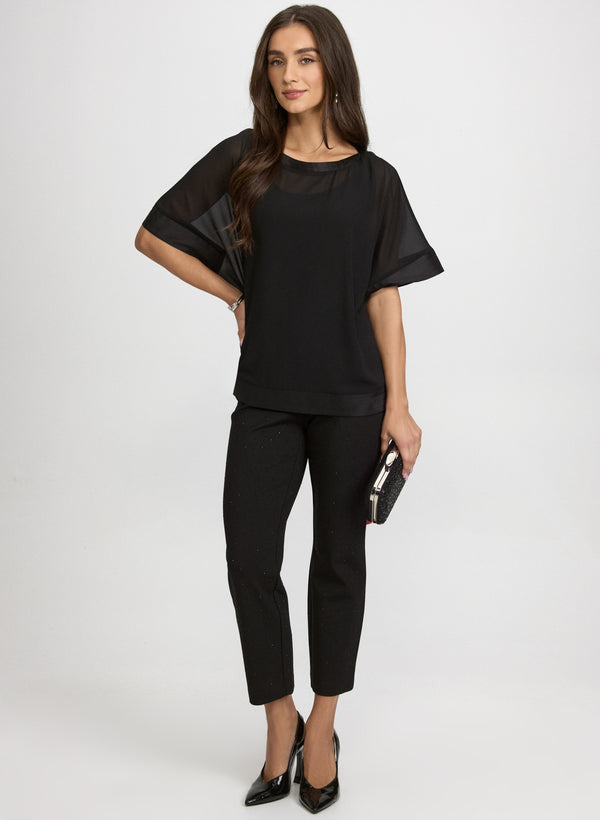 Laura Chiffon Short Sleeve Blouse