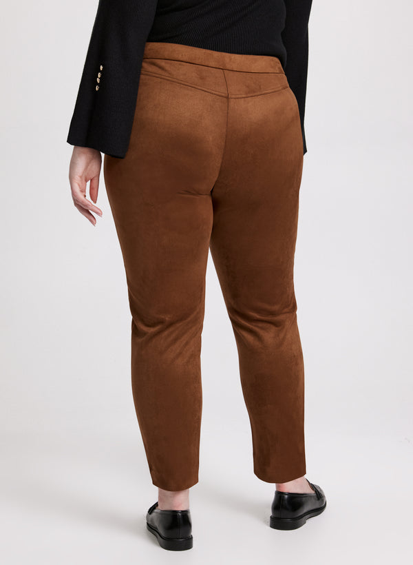 Laura Chloe Vegan Suede Leggings - Regular