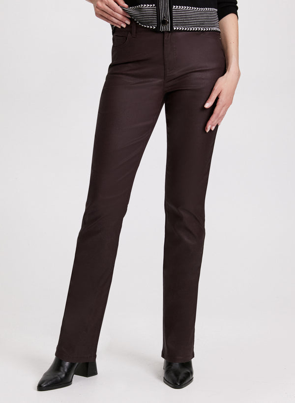 laura Coated Slim Leg Jeans