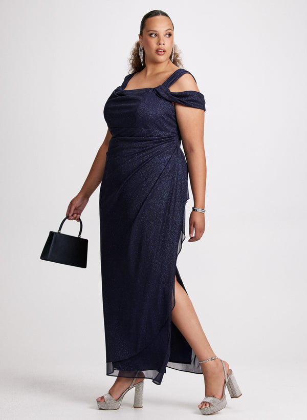 Laura Cold Shoulder Empire Waist Dress