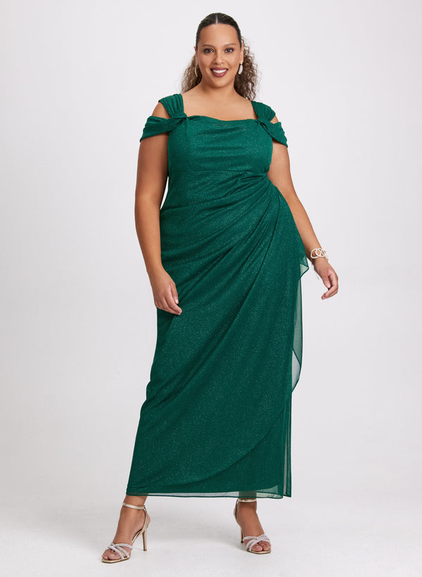 laura Cold Shoulder Empire Waist Dress