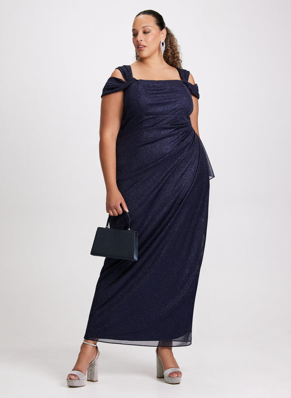 laura Cold Shoulder Empire Waist Dress