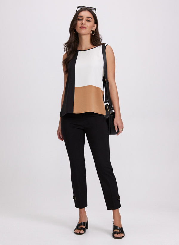 Laura Colour Block Sleeveless Top