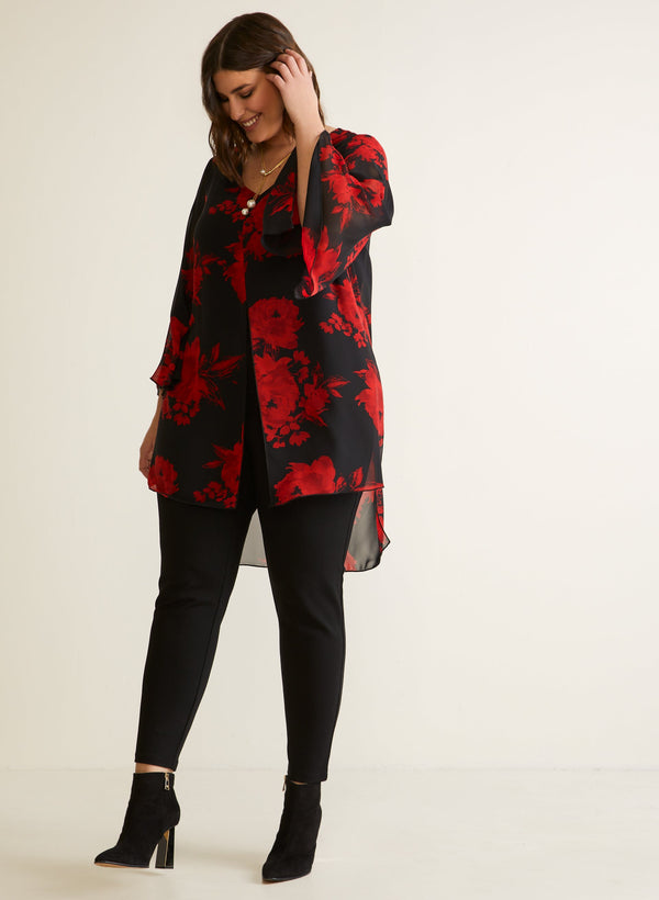 Laura Compli K - Floral Print Tunic Blouse