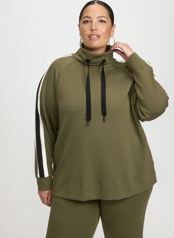 laura Contrast Sleeve Top