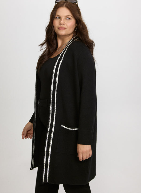Laura Contrast Stitch Cardigan