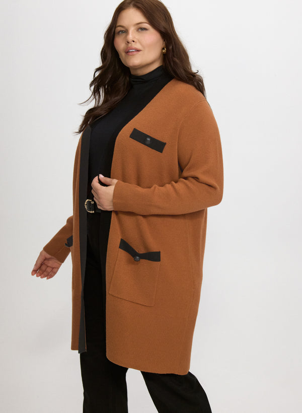 Laura Contrast Trim Cardigan