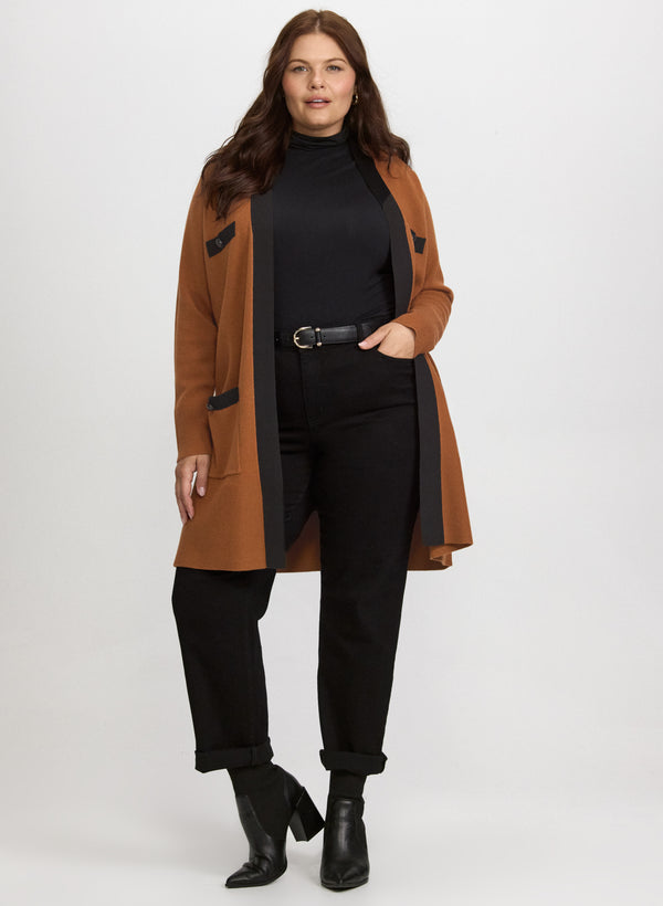 Laura Contrast Trim Cardigan