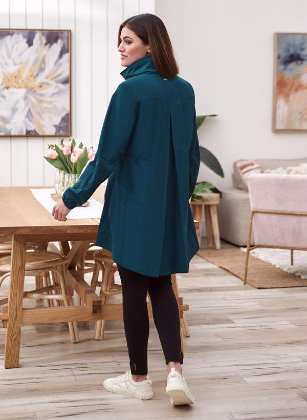 Laura Contrast Zip Raincoat