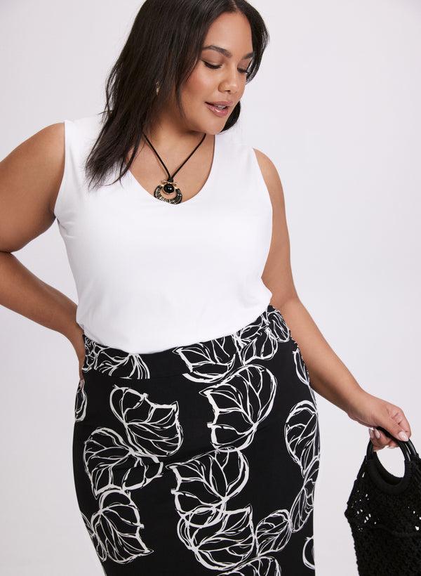 laura Cotton-Blend Tank Top