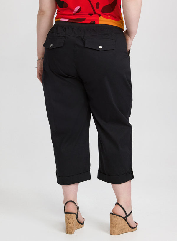 Laura Cotton Cargo Capris