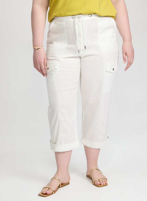 laura Cotton Cargo Capris