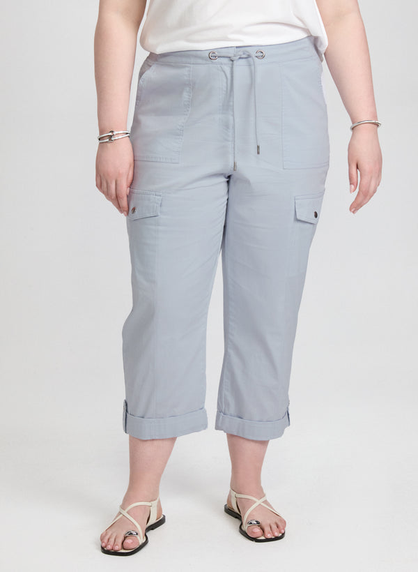 laura Cotton Cargo Capris