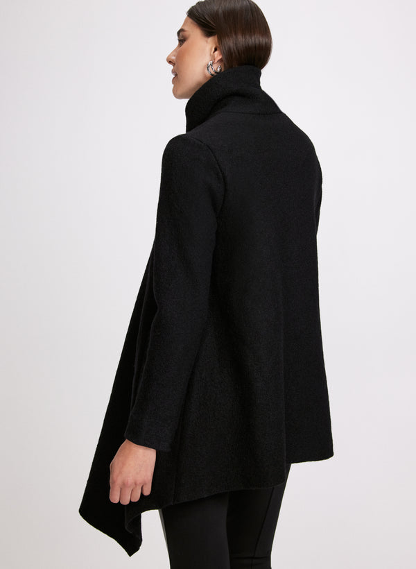 Laura Cowl Neck Wool Coat