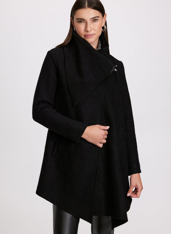 laura Cowl Neck Wool Coat