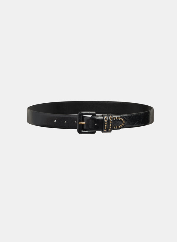 laura Crinkled Vegan Leather Belt