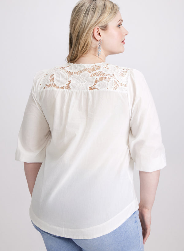 Laura Crochet Detail Blouse