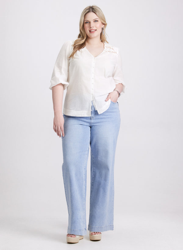 Laura Crochet Detail Blouse