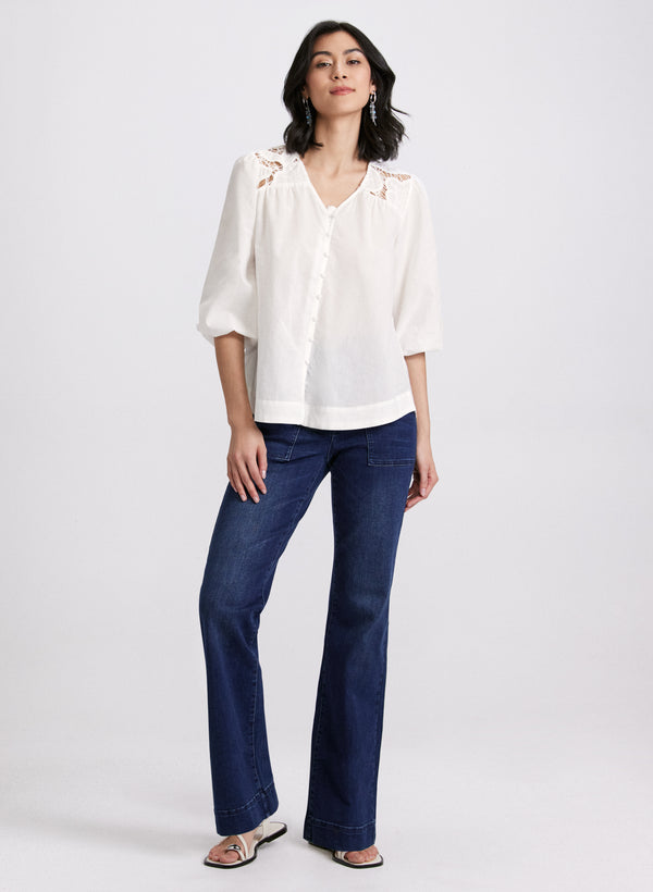 Laura Crochet Detail Blouse