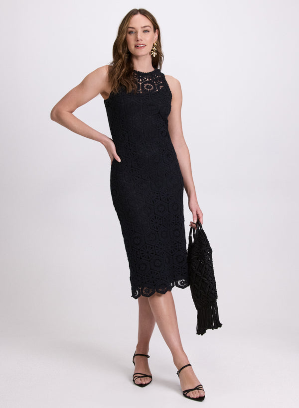 laura Crochet Trim Dress