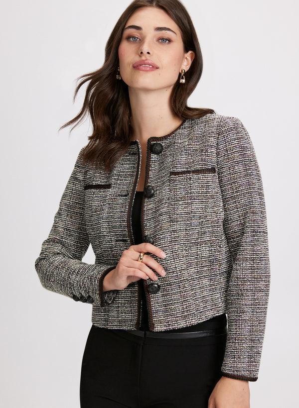 laura Cropped Bouclé Jacket