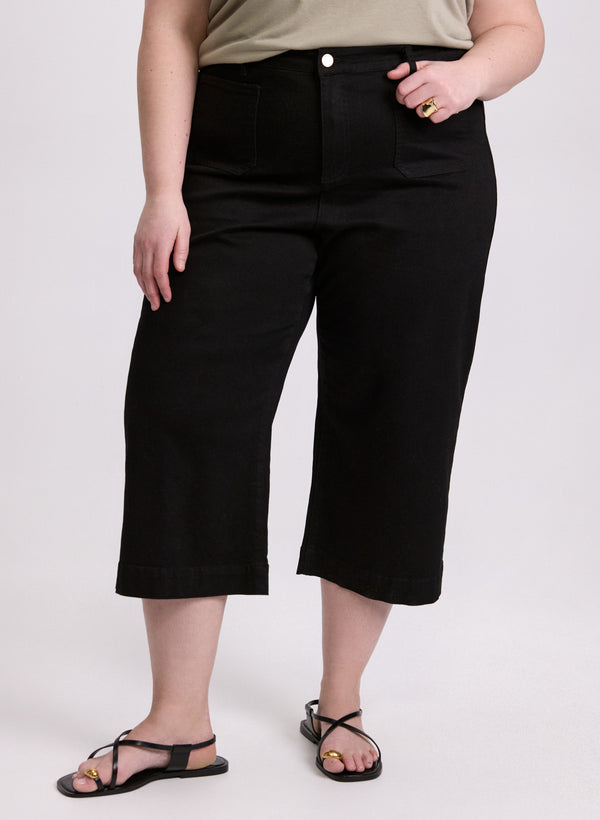 laura Cropped Wide-Leg Jeans