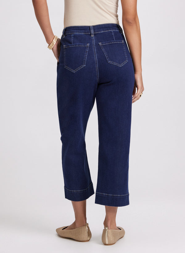 Laura Cropped Wide-Leg Jeans
