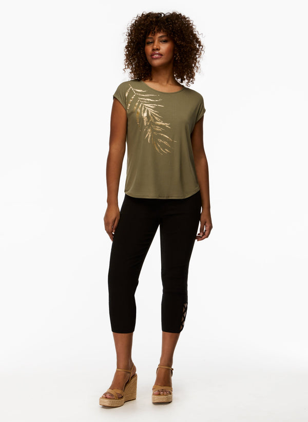 Laura Cross Detail Capris