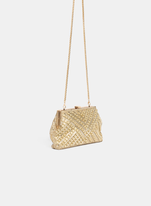 Laura Crystal Baguette Clutch