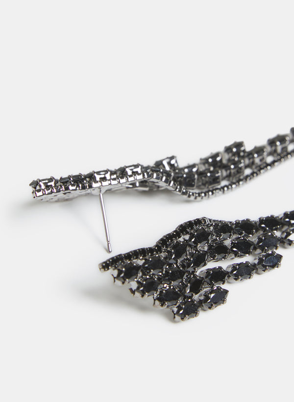 Laura Crystal Cascade Earrings