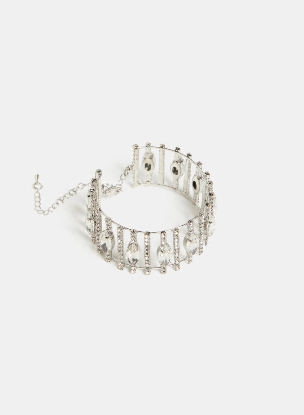 laura Crystal Cuff Bracelet