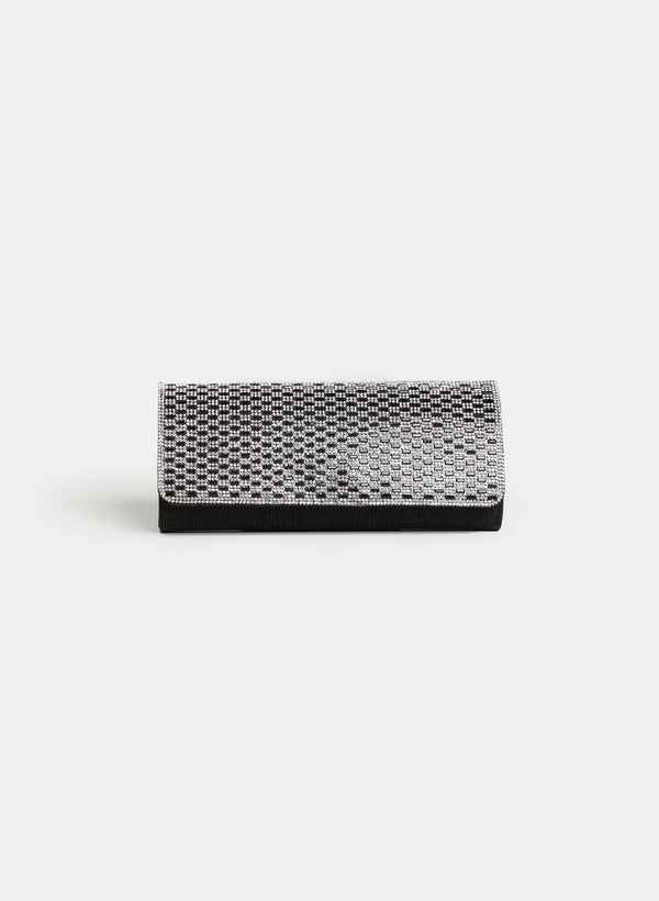 laura Crystal Detail Rectangular Clutch