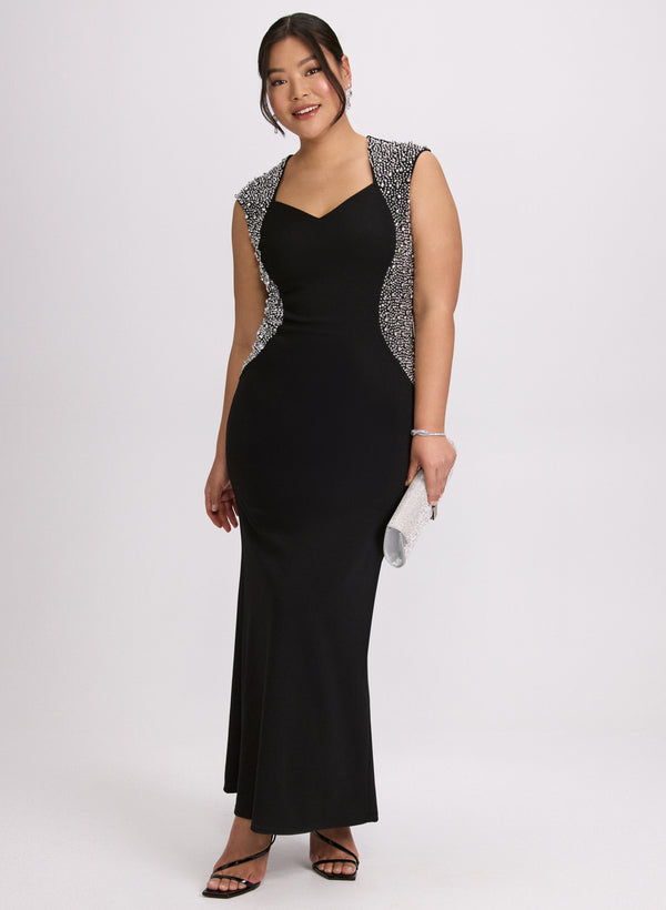 laura Crystal Embellished Dress