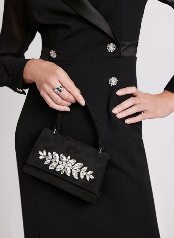 Laura Crystal Embellished Evening Clutch