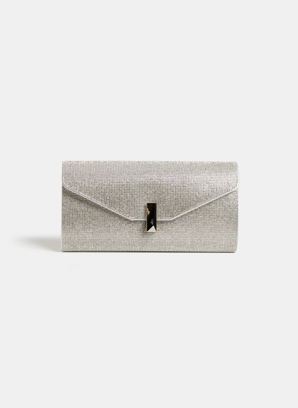 laura Crystal Rectangular Clutch