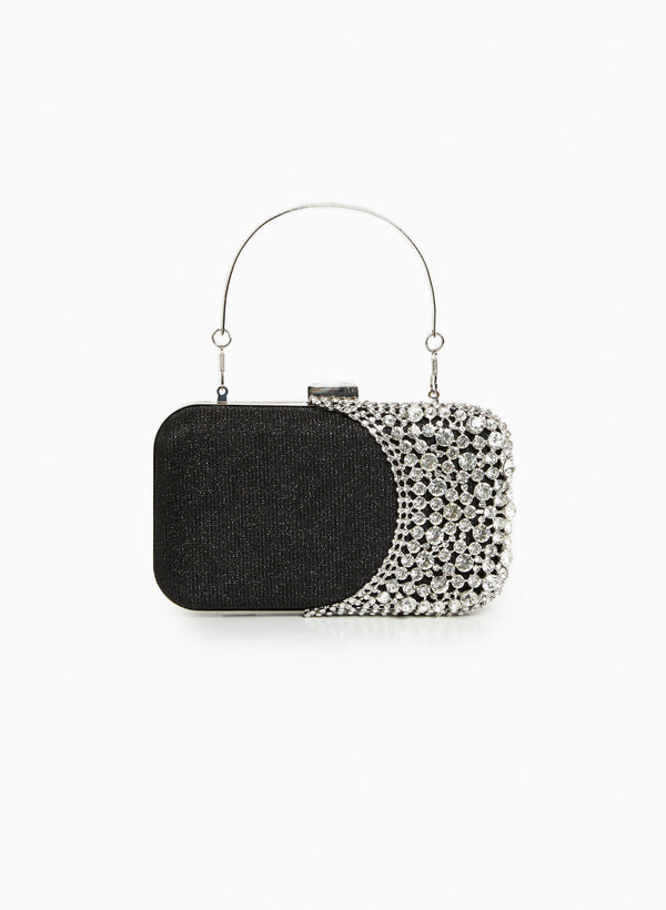Laura Crystal-Studded Clutch