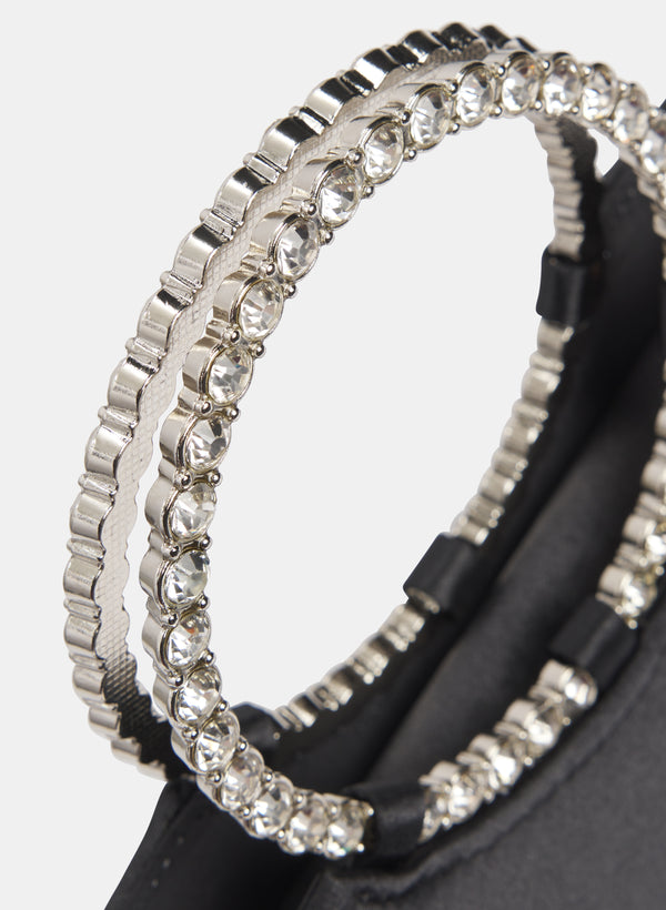 Laura Crystal Top Handle Clutch