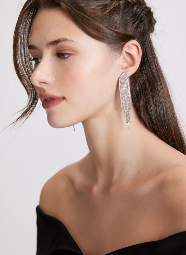Laura Cubic Zirconia Cascade Earrings