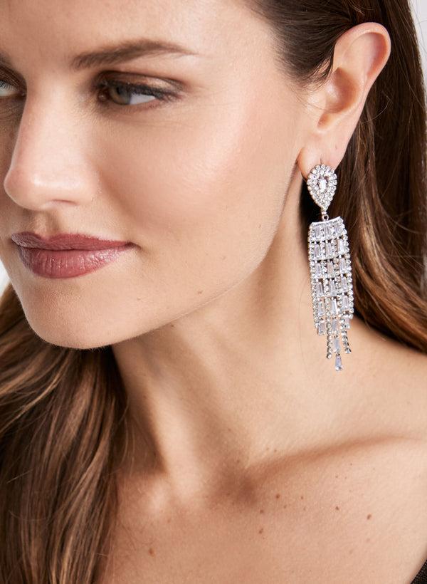 Laura Cubic Zirconia Chandelier Earrings