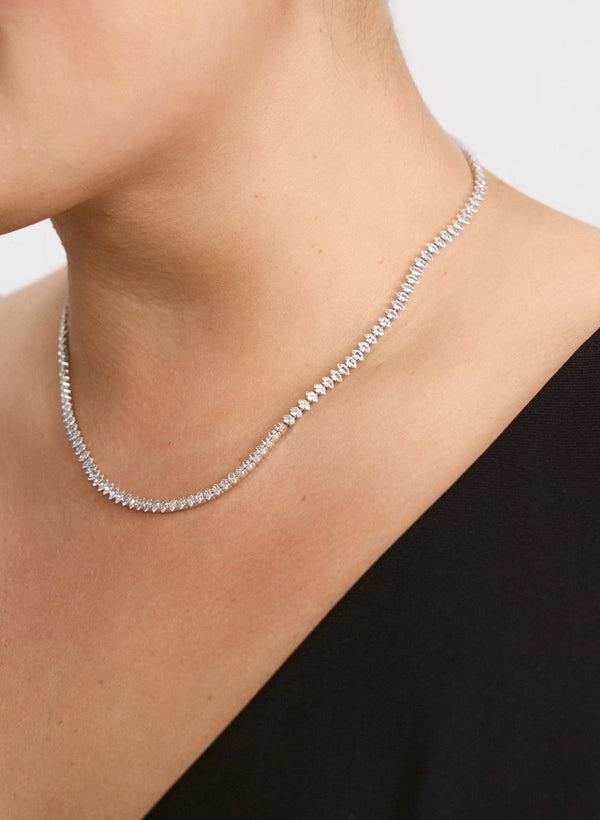 Laura Cubic Zirconia Crystal Necklace