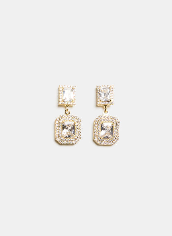 laura Cubic Zirconia Dangle Earrings