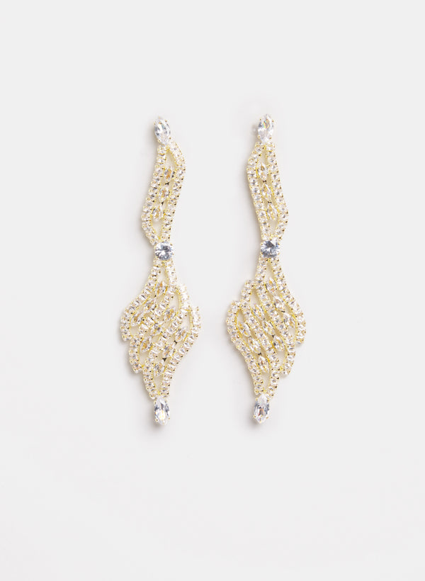 laura Cubic Zirconia Filigree Earrings