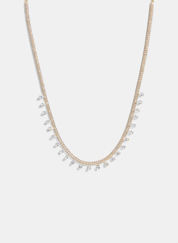 laura Cubic Zirconia Inset Necklace