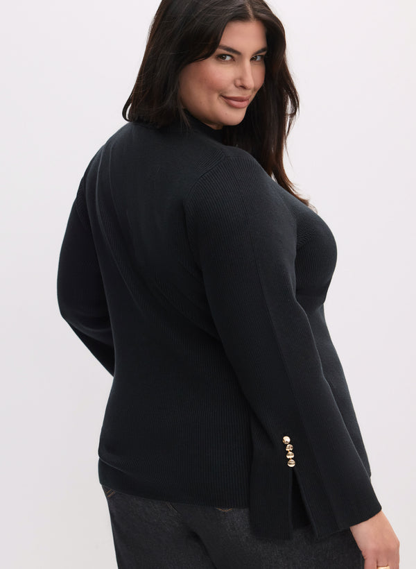 Laura Cutout Ribbed Sweater